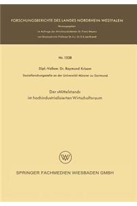 Der »Mittelstand« Im Hochindustrialisierten Wirtschaftsraum