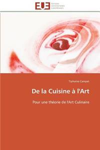 de la Cuisine � l'Art