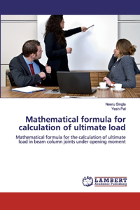 Mathematical formula for calculation of ultimate load