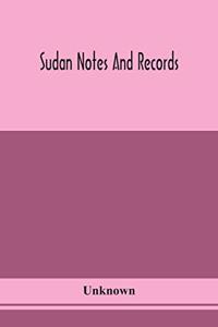Sudan notes and records