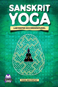 Sanskrit Yoga-Labyrinter Och Ordsökpuzzel