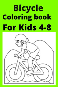 Bicycle Coloring book For Kids 4-8
