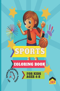 Sports Coloring Book for Kids Ages 4-8 Color Me Happy