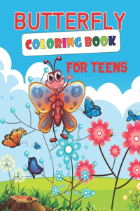Butterfly Coloring Book for Teens