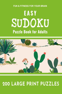 Easy Sudoku Puzzle Book for Adults