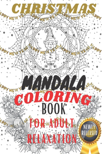 Christmas Mandala Coloring Book for Adult Relaxation