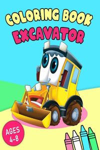 Excavator Coloring Book