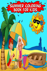 Summer Beach Coloring Book For Kids and Toddlers