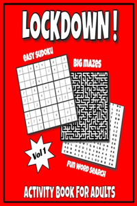 LOCKDOWN Activity Book For Adults