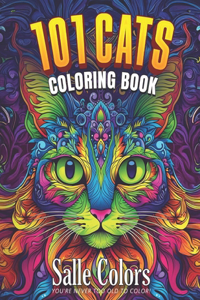 101 Cats Coloring Book
