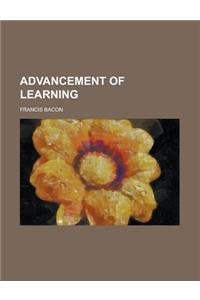 Advancement of Learning