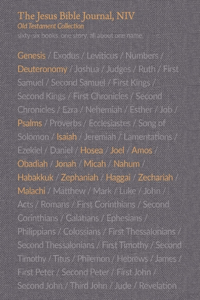 The Jesus Bible Journal, Selected Old Testament Books, 5-Volume Boxed Set, NIV, Paperback, Comfort Print