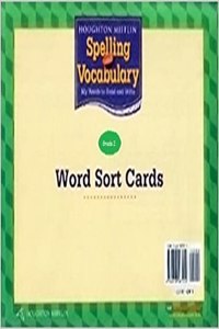 Spelling and Vocabulary Word Sort Cards Grade 2