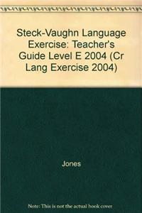 Steck-Vaughn Language Exercises: Teacher's Guide Grade 5 Level E 2004