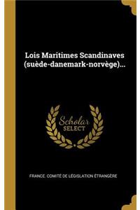 Lois Maritimes Scandinaves (suède-danemark-norvège)...