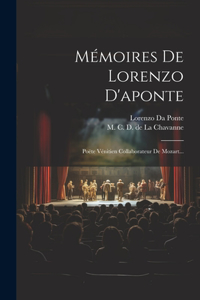 Mémoires De Lorenzo D'aponte