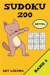 Sudoku 200 Mittel Mit Lösung Band 5