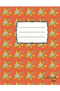 Notebook blank: lily of the valley - A4 format - 112 pages - notebook with register - ideal as diary, sketchbook, sketchbook, drawing book or empty colouring book