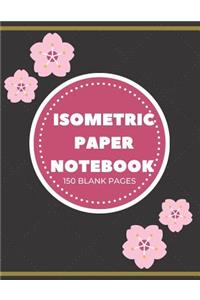 Isometric Paper Notebook, 150 Pages