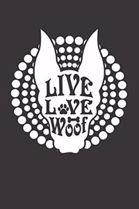 Dog Woof Notebook Journal