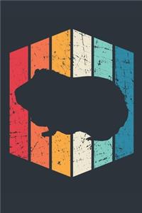 Vintage Guinea Pig Notebook - Gift for Guinea Pig Lovers - Retro Guinea Pig Journal - Guinea Pig Diary for Boys and Girls