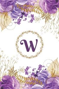 Plan on It Undated 12 Month Weekly Calendar Planner - Personalized Letter W