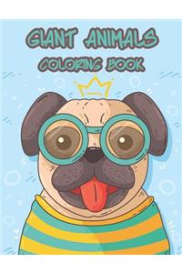 Giant Animals Coloring Book