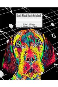 Blank Sheet Music Notebook