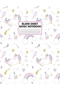 Blank Sheet Music Notebook