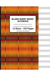 Blank Sheet Music Notebook