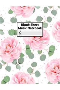 Blank Sheet Music Notebook