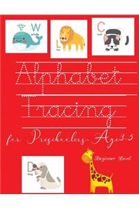 Alphabet Tracing for Preschooler, age 3-5 Beginner Level