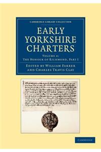 Early Yorkshire Charters