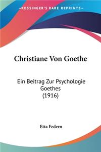 Christiane Von Goethe