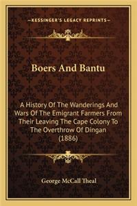 Boers And Bantu