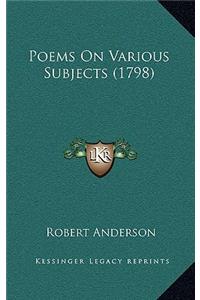 Poems on Various Subjects (1798)