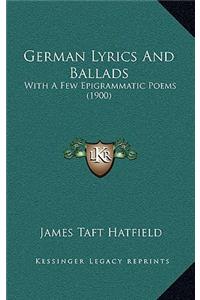 German Lyrics and Ballads