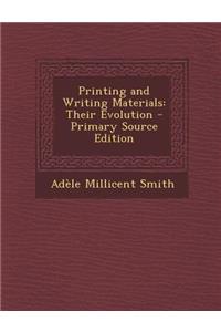 Printing and Writing Materials