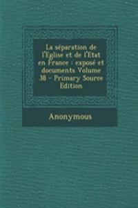 La séparation de l'Eglise et de l'Etat en France