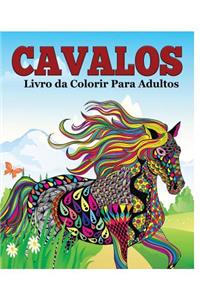 Cavalos Livro da Colorir Para Adultos