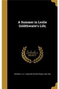 A Summer in Leslie Goldthwaite's Life;