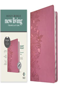 NLT Personal Size Giant Print Bible, Filament Edition, Pink