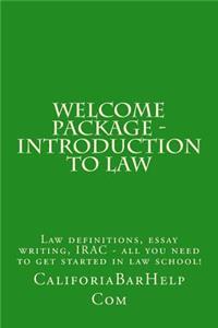 Welcome Package - Introduction to Law