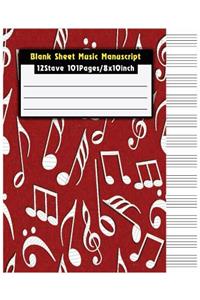 Blank Sheet Music Manuscript