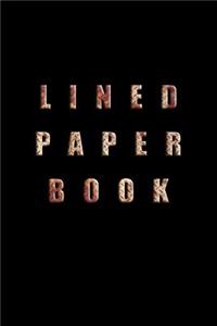 Lined Paper Book