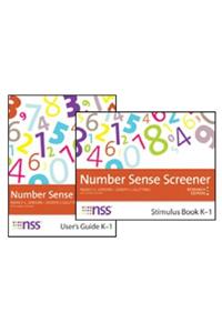 Number Sense Screener(tm) (Nss(tm)) Set, K-1, Research Edition