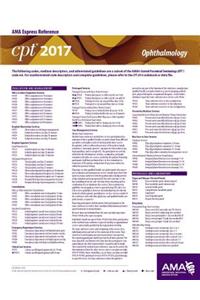 CPT 2017 Express Reference Coding Card Ophthalmology
