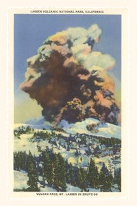 Vintage Journal Lassen Volcano Erupting