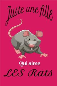 juste une fille qui aime les rats pink - journal de bord ligné