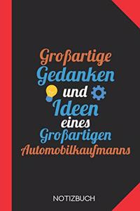 Großartige Gedanken eines Automobilkaufmanns